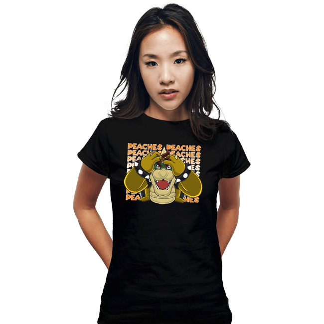 Daily_Deal_Shirts Fitted Shirts, Woman / Small / Black Madness For Peach