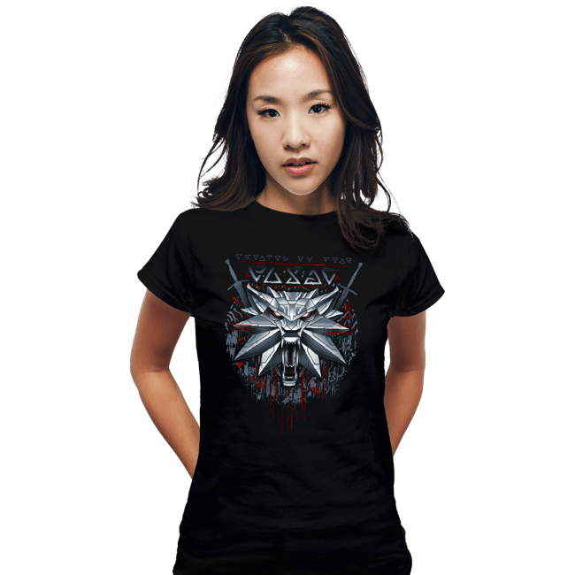 Daily_Deal_Shirts Fitted Shirts, Woman / Small / Black The White Wolf