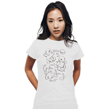 Load image into Gallery viewer, Shirts Fitted Shirts, Woman / Small / White Childhood Sketch
