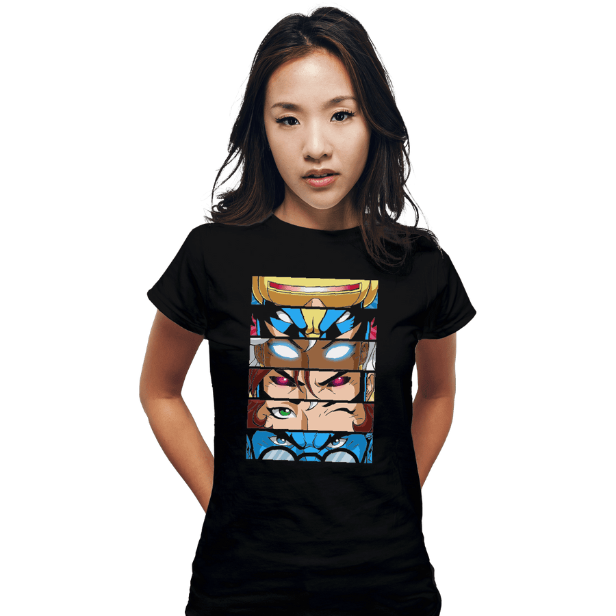 Shirts Fitted Shirts, Woman / Small / Black X-Eyes
