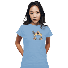 Load image into Gallery viewer, Shirts Fitted Shirts, Woman / Small / Powder Blue Baby Pocket
