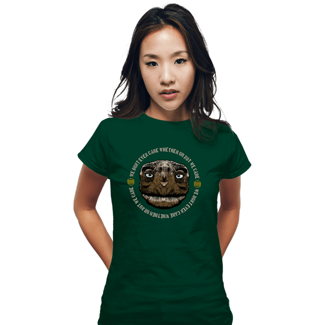 Shirts Fitted Shirts, Woman / Small / Irish Green We Don't Even Care