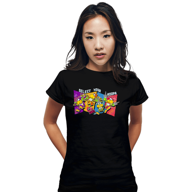 Daily_Deal_Shirts Fitted Shirts, Woman / Small / Black Koopas Ninjas