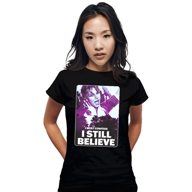 Secret_Shirts Fitted Shirts, Woman / Small / Black I Must Confess