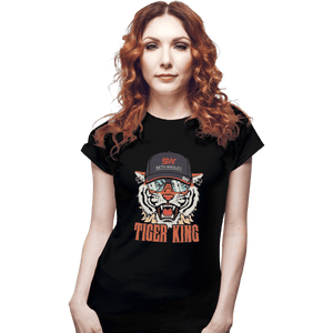 Shirts Fitted Shirts, Woman / Small / Black Tiger King