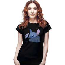 Load image into Gallery viewer, Shirts Fitted Shirts, Woman / Small / Black Darth Stitch
