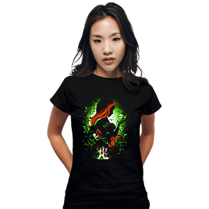 Shirts Fitted Shirts, Woman / Small / Black Poison Green