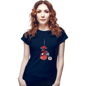 Shirts Fitted Shirts, Woman / Small / Navy Chibi Spider