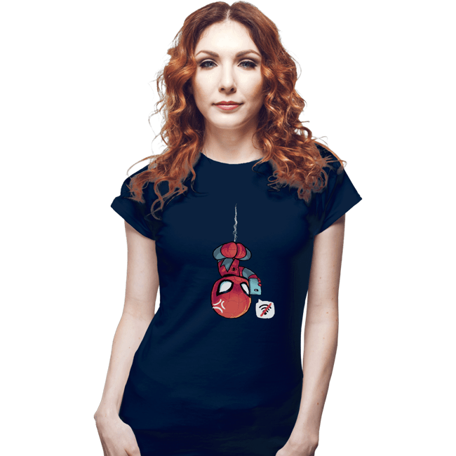Shirts Fitted Shirts, Woman / Small / Navy Chibi Spider