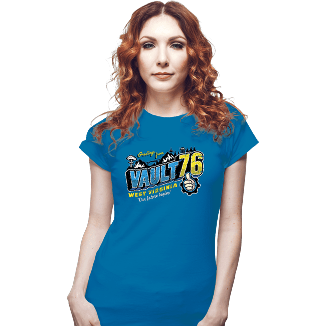 Shirts Fitted Shirts, Woman / Small / Sapphire Greetings From The Vault
