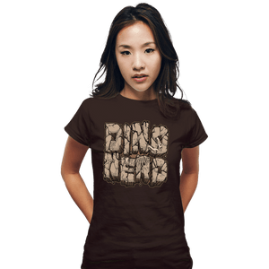 Shirts Fitted Shirts, Woman / Small / Black Dino Nerd