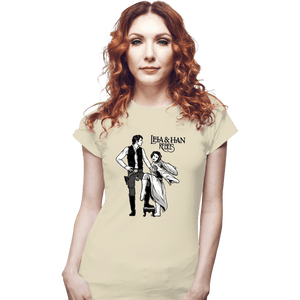 Daily_Deal_Shirts Fitted Shirts, Woman / Small / White Leia & Han Rebels