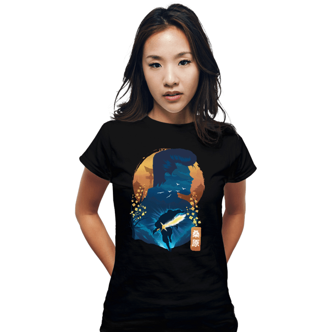 Daily_Deal_Shirts Fitted Shirts, Woman / Small / Black Kuwabara's Spirit Sword