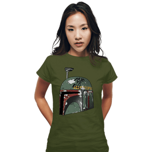 Shirts Fitted Shirts, Woman / Small / Military Green Paid To Kill