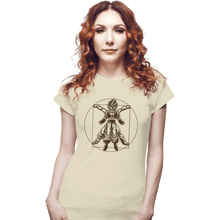 Load image into Gallery viewer, Daily_Deal_Shirts Fitted Shirts, Woman / Small / White Vitruvian Fyujon
