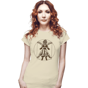 Daily_Deal_Shirts Fitted Shirts, Woman / Small / White Vitruvian Fyujon
