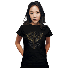 Load image into Gallery viewer, Secret_Shirts Fitted Shirts, Woman / Small / Black The Hero Sword
