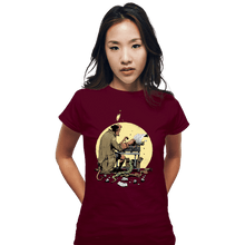 Load image into Gallery viewer, Daily_Deal_Shirts Fitted Shirts, Woman / Small / Maroon Hellboy&#39;s Report
