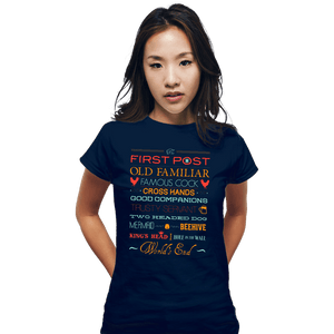 Secret_Shirts Fitted Shirts, Woman / Small / Navy The Golden Mile