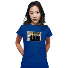 Load image into Gallery viewer, Daily_Deal_Shirts Fitted Shirts, Woman / Small / Royal Blue Nuclear Fiction
