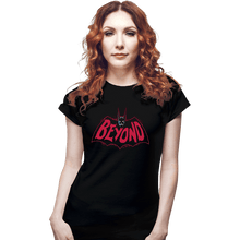 Load image into Gallery viewer, Secret_Shirts Fitted Shirts, Woman / Small / Black Bat Beyond Tee
