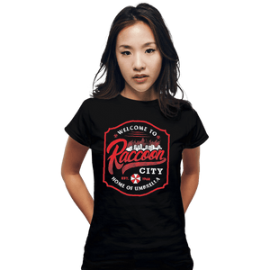 Shirts Fitted Shirts, Woman / Small / Black Raccoon City