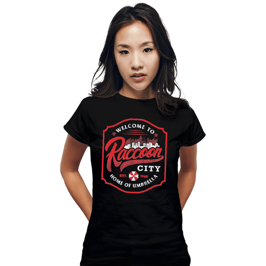 Shirts Fitted Shirts, Woman / Small / Black Raccoon City