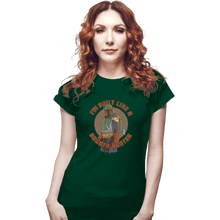 Load image into Gallery viewer, Shirts Fitted Shirts, Woman / Small / Irish green Built Like A Bounty Hunter
