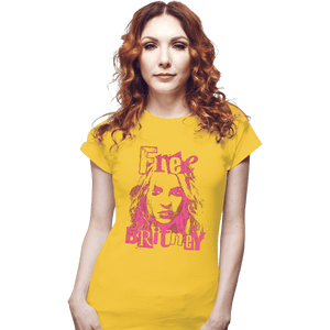 Shirts Fitted Shirts, Woman / Small / White Free Britney Daisy