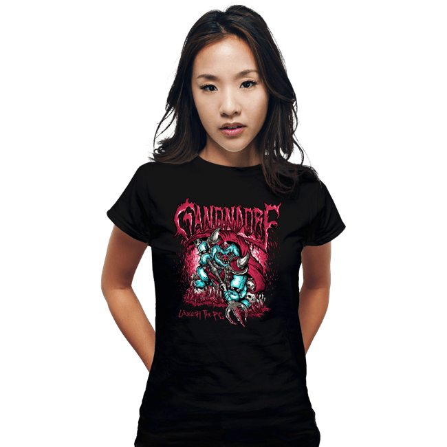 Daily_Deal_Shirts Fitted Shirts, Woman / Small / Black Ganondorf