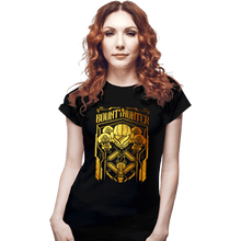 Load image into Gallery viewer, Daily_Deal_Shirts Fitted Shirts, Woman / Small / Black Samus Foil Crest
