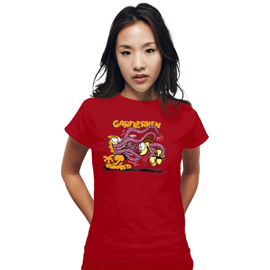 Shirts Fitted Shirts, Woman / Small / Red Garflerken
