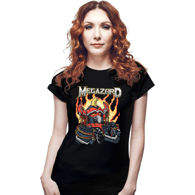 Daily_Deal_Shirts Fitted Shirts, Woman / Small / Black Megarobot