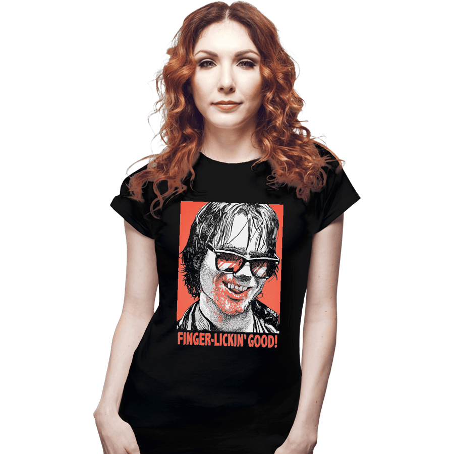 Shirts Fitted Shirts, Woman / Small / Black Finger Lickin' Good