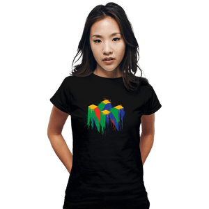 Secret_Shirts Fitted Shirts, Woman / Small / Black N64 Splashes