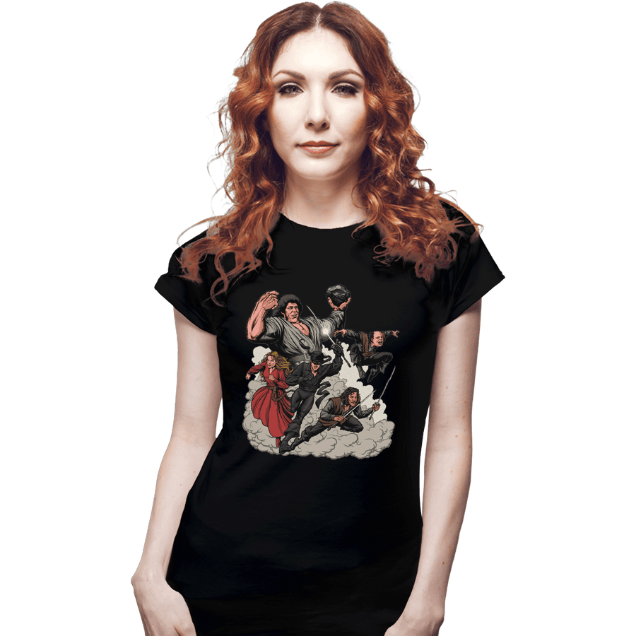 Shirts Fitted Shirts, Woman / Small / Black Princess Squad