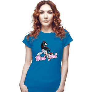 Shirts Fitted Shirts, Woman / Small / Sapphire Bad Girl
