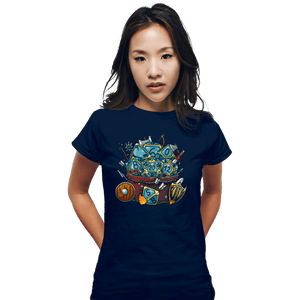 Shirts Fitted Shirts, Woman / Small / Navy Set Dice Roll