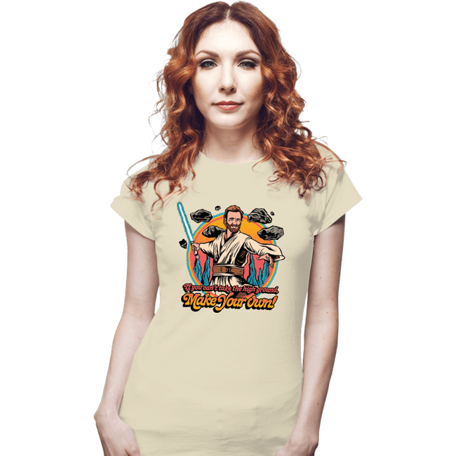 Daily_Deal_Shirts Fitted Shirts, Woman / Small / White Take The High Ground
