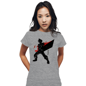 Shirts Fitted Shirts, Woman / Small / Sports Grey Crimson Ex Soldier
