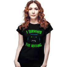 Load image into Gallery viewer, Secret_Shirts Fitted Shirts, Woman / Small / Black Survive The Nothing
