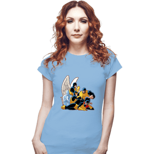 Daily_Deal_Shirts Fitted Shirts, Woman / Small / Powder Blue Mutant Original Five
