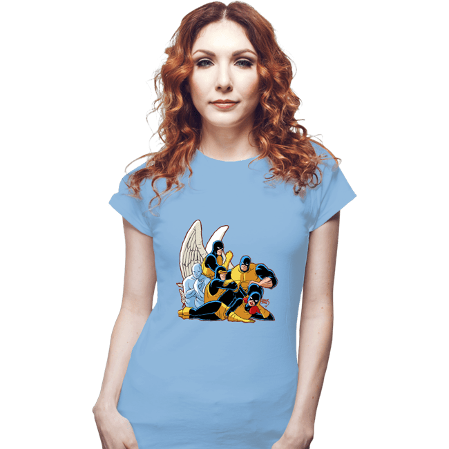 Daily_Deal_Shirts Fitted Shirts, Woman / Small / Powder Blue Mutant Original Five