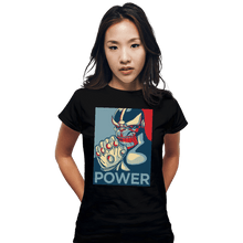 Load image into Gallery viewer, Shirts Fitted Shirts, Woman / Small / Black Power
