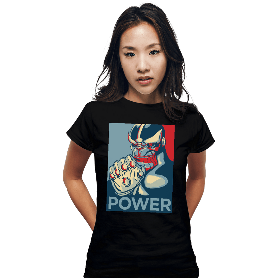 Shirts Fitted Shirts, Woman / Small / Black Power