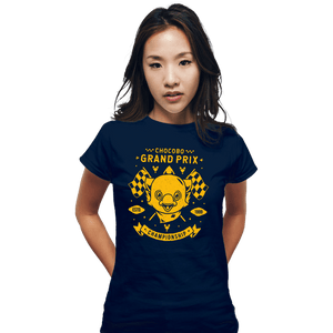 Shirts Fitted Shirts, Woman / Small / Navy Chocobo Grand Prix