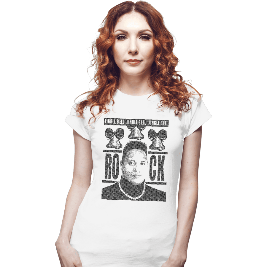 Shirts Fitted Shirts, Woman / Small / White Jingle Bell Rock