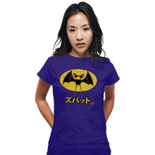 Load image into Gallery viewer, Shirts Fitted Shirts, Woman / Small / Violet Bat 041
