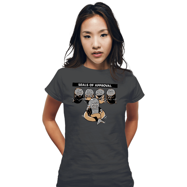 Secret_Shirts Fitted Shirts, Woman / Small / Charcoal Seals Of Approval
