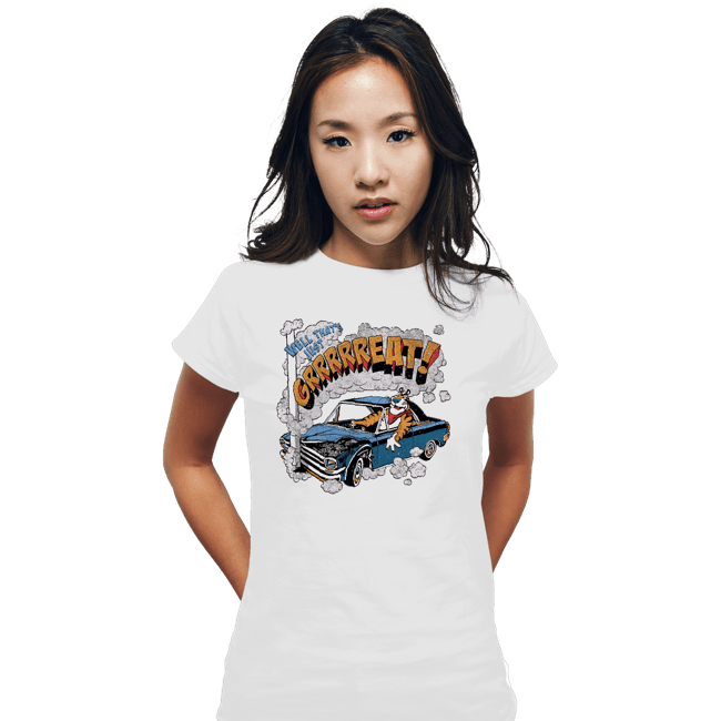Secret_Shirts Fitted Shirts, Woman / Small / White Tony Tiger